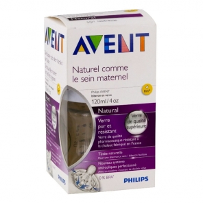 AVENT BIB NATURAL VERRE 120ML