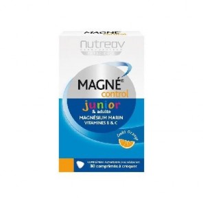 Nutreov Magné Control Junior & Adultes 30 Comprimés à Croquer
