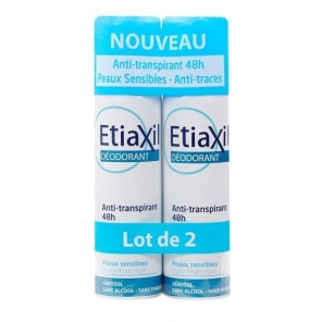 Etiaxil Déodorant Anti-Transpirant 48h Lot de 2 spray de 150 ml