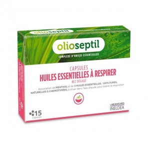 Olioseptil capsules huile essentielle nez dégagé x15